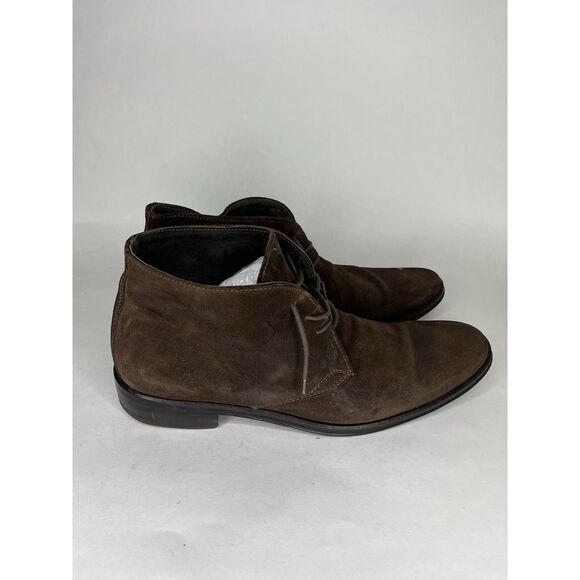 Tomax Brown Suede Leather Lace Up Ankle Chukka Boots Men Sz 10M US/43-44EU